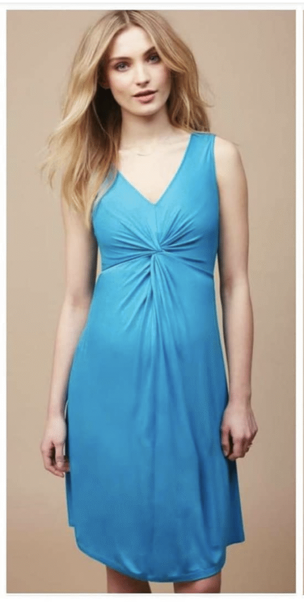 VESTIDO NUDO - TURQUESA